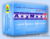 AnyMaxi Text Count Software with Invoice screenshot